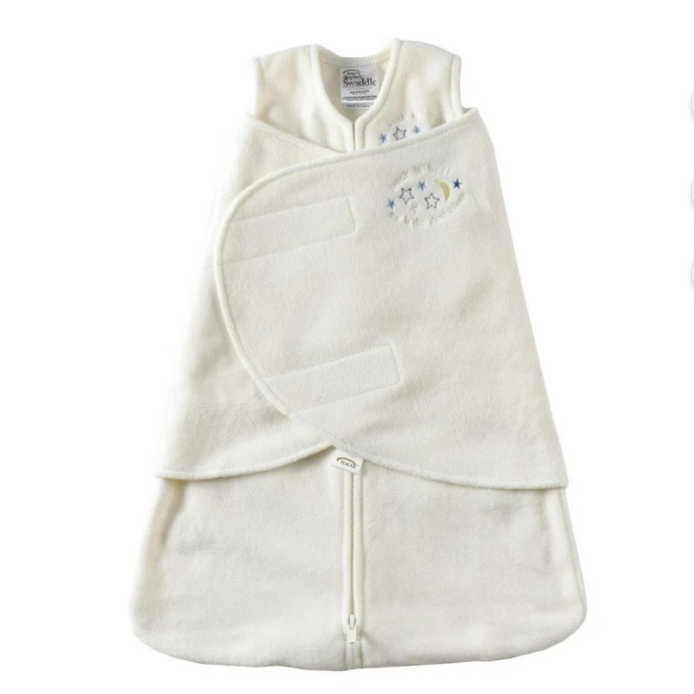 HALO SleepSack Wearable Blanket, Micro-Fleece, Cream, Unisex, Small, 3-6 Months